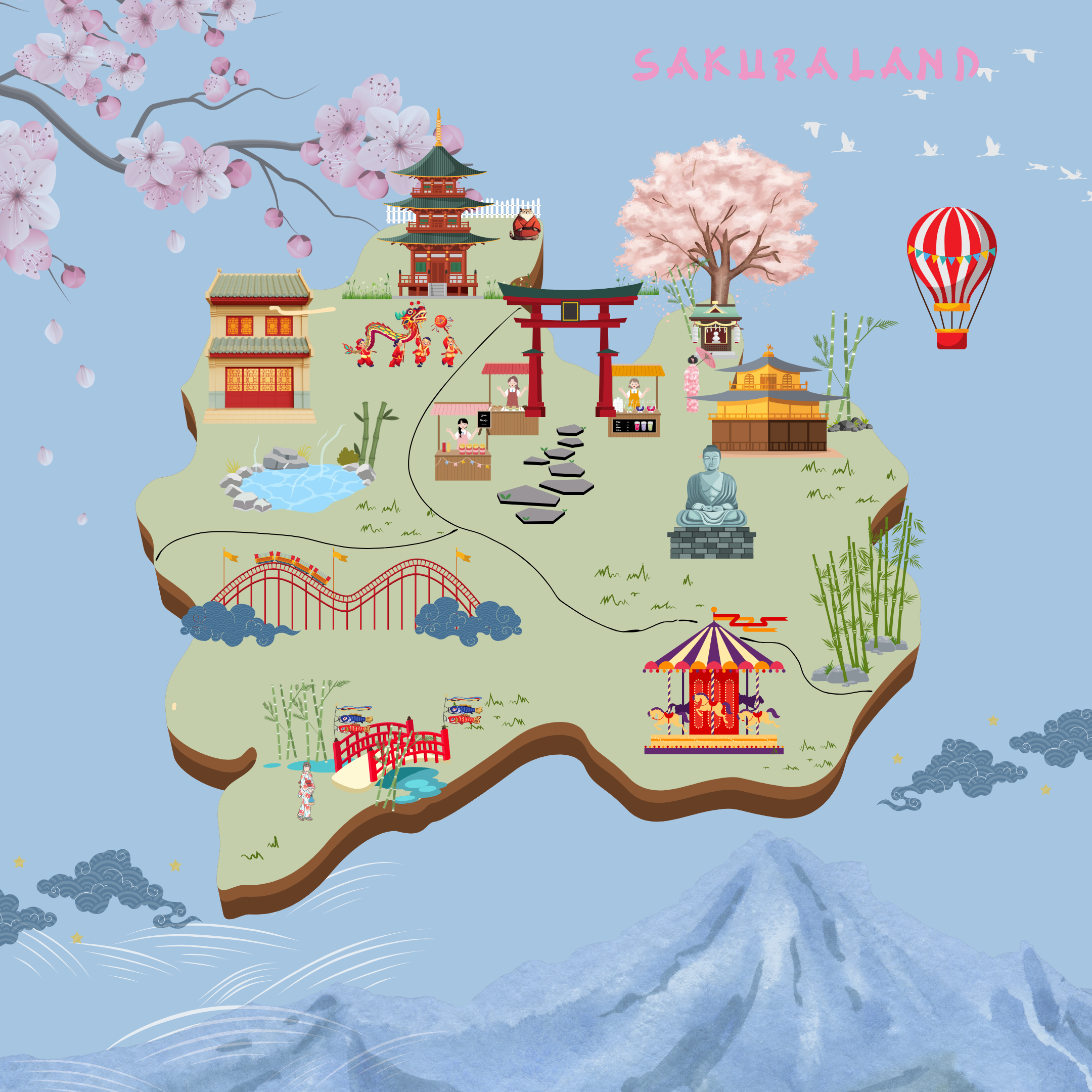 Sakuraland Map